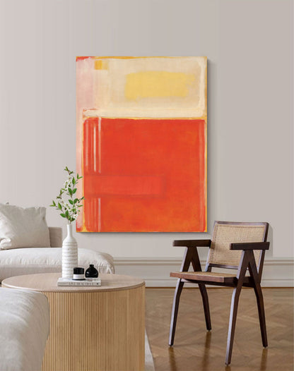 Vibrant Abstract Oil Painting for Modern Home Decor and Minimalist Aesthetic
