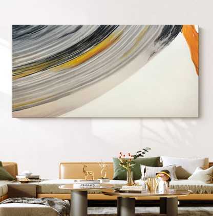 Abstract Oil Painting with Textured Brushstrokes for Modern Home Decor