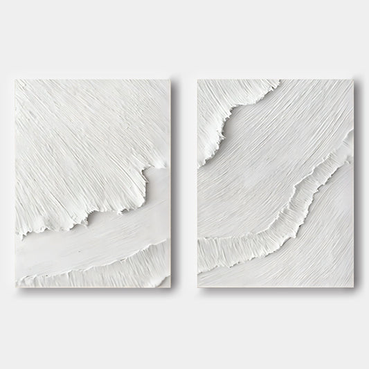 Stunning Modern Abstract Oil Painting Duo for Contemporary Home Decor