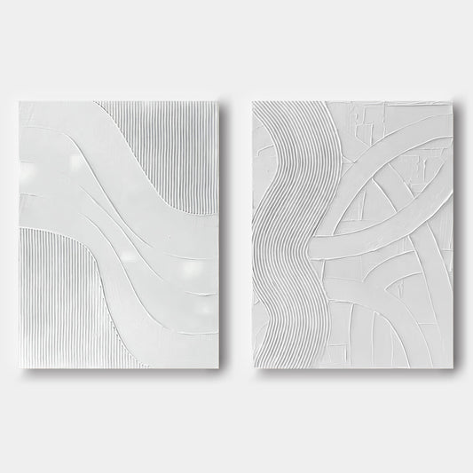 Contemporary Abstract Oil Painting Set for Modern Home Decor
