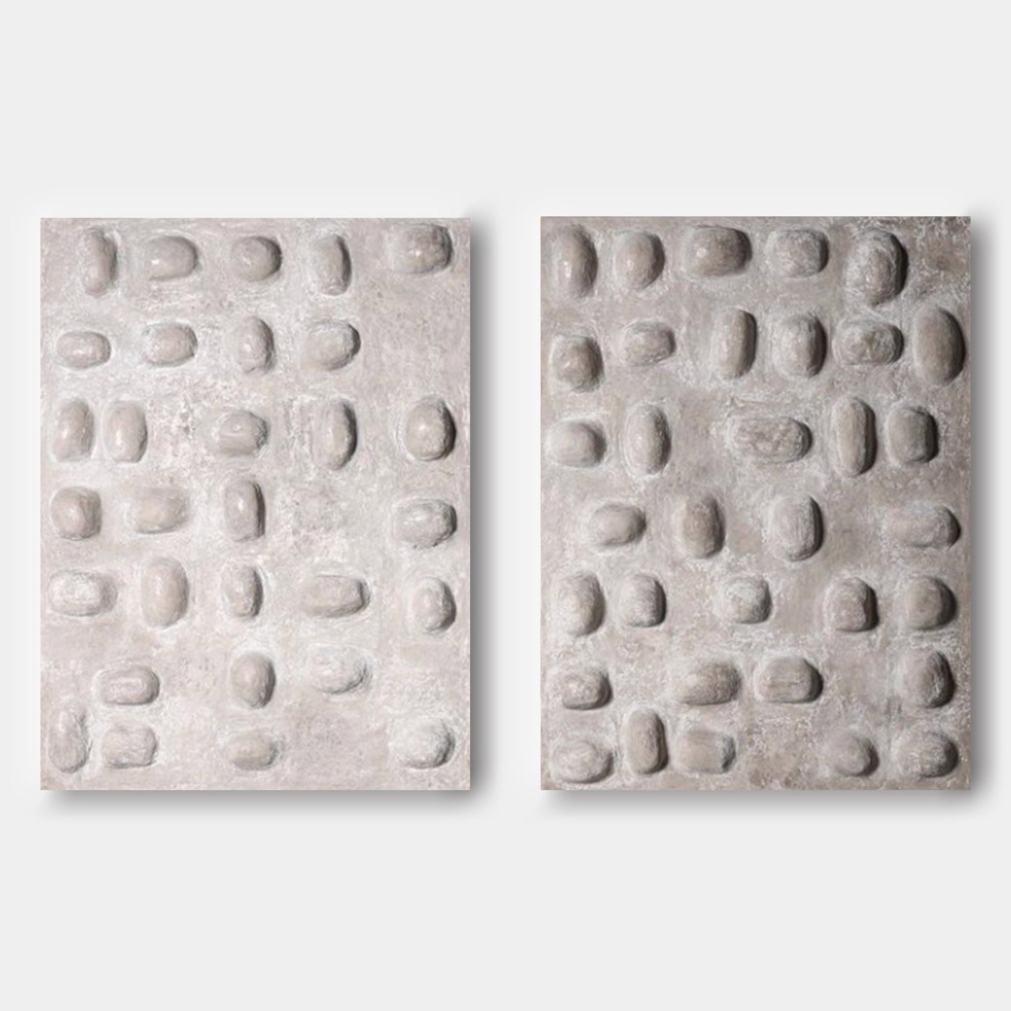 Textured Modern Abstract Oil Painting Pair for Contemporary Home Decor