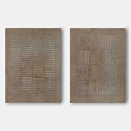 Contemporary Abstract Oil Painting Duo for Modern Home D√©cor