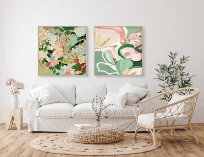Vibrant Floral Oil Painting for Elegant Home Decor and Art Lovers
