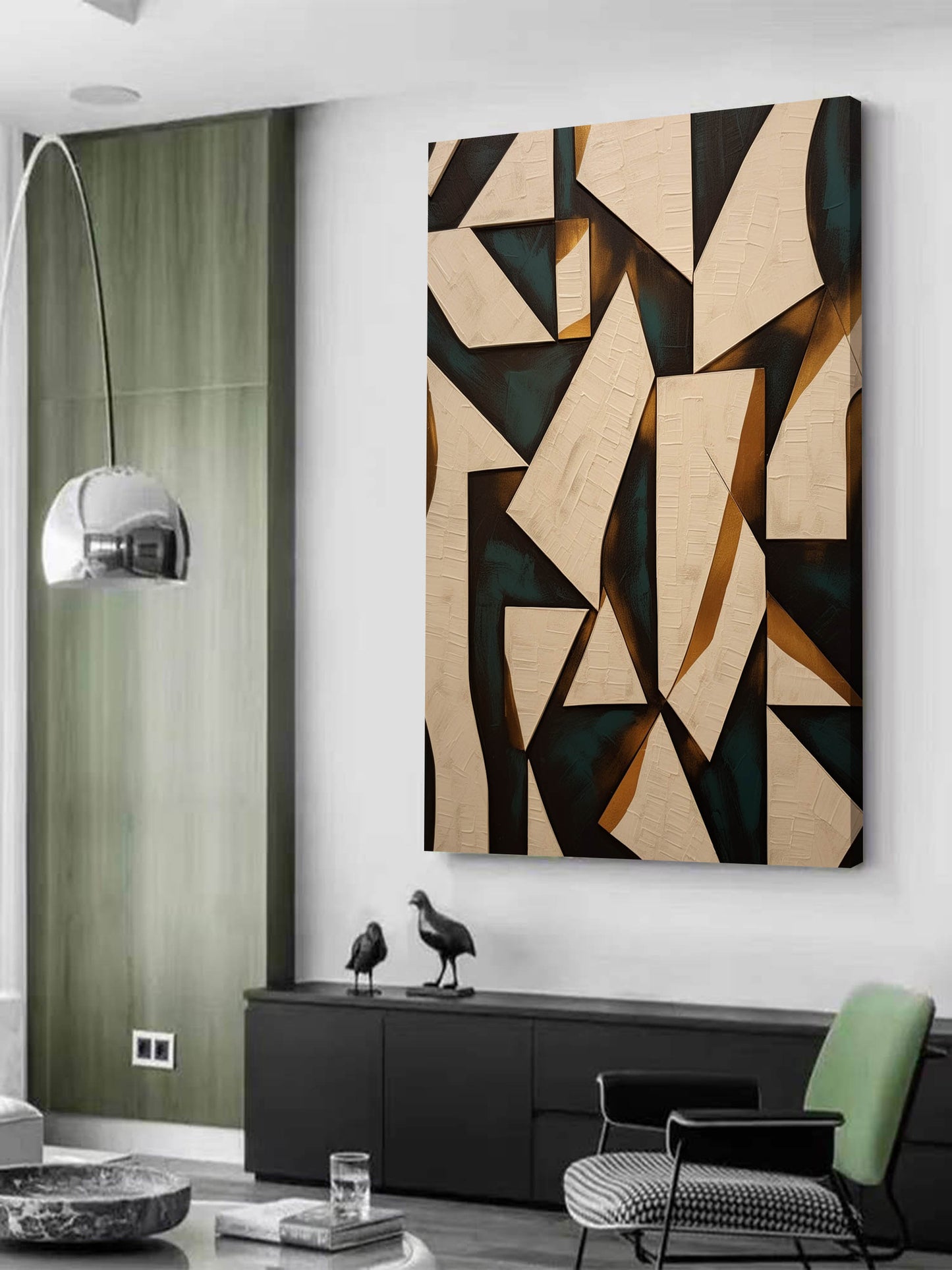 Abstract Wabi-Sabi Art | Modern Oil Painting for Contemporary Home Decor