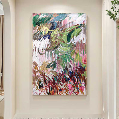 Vibrant Abstract Oil Painting for Modern Home Decor and Art Lovers