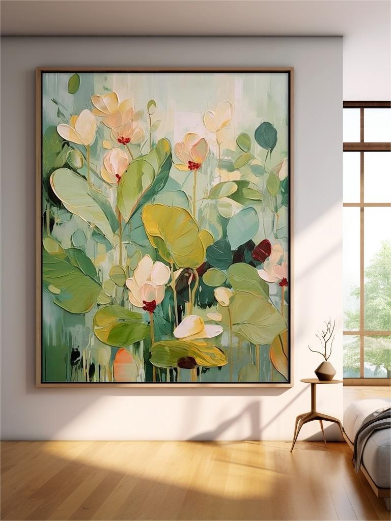 Vibrant Floral Oil Painting for Brightening Your Home Decor