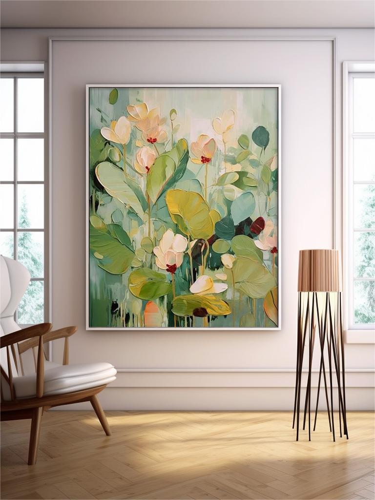 Vibrant Floral Oil Painting for Brightening Your Home Decor