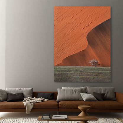 Sandstone Desert Mountain Waves Field Oil Painting 208PW