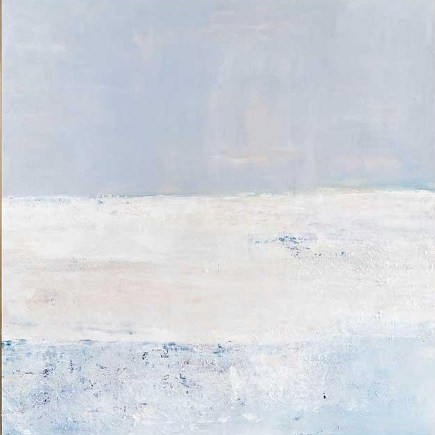 Serene Abstract Landscape Oil Painting for Modern Home Decor