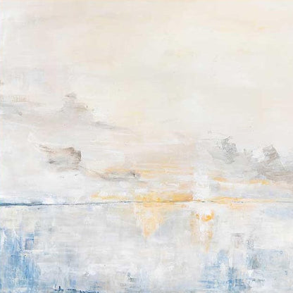 Serene Abstract Landscape Oil Painting for Modern Home Decor