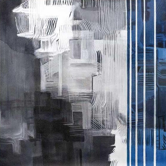 Vibrant Abstract Oil Painting for Modern Home Decor Inspiration