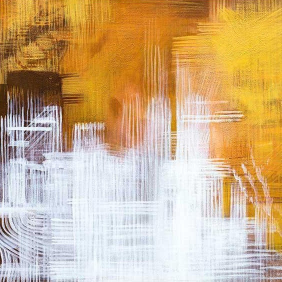 Vibrant Abstract Oil Painting for Modern Home Decor Inspiration