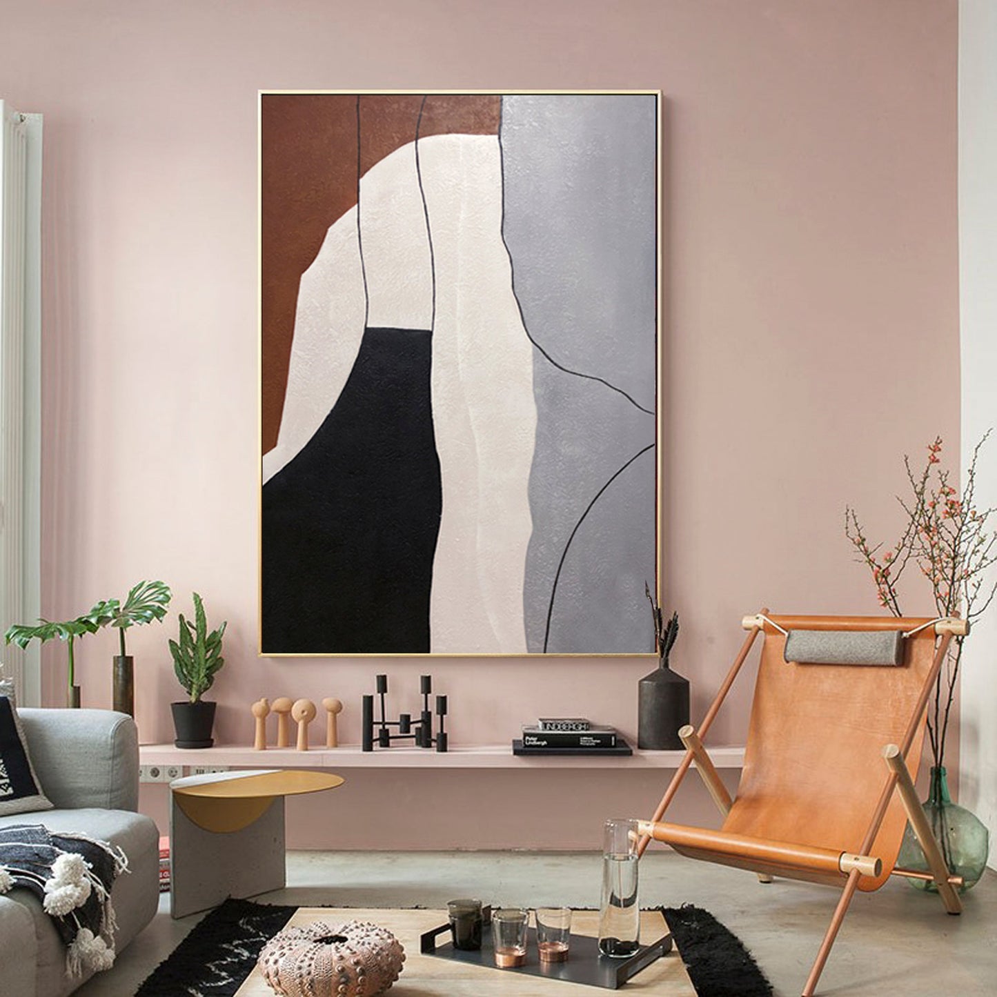 Abstract Elephant Oil Painting for Modern Home Décor and Art Collectors