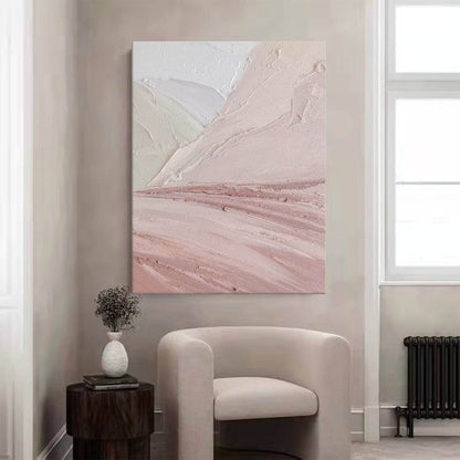 Tranquil Minimalist Oil Painting for Modern Home Decor and Serene Atmospheres