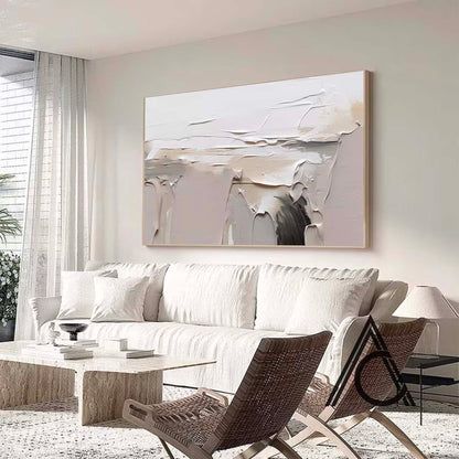 Elegant Minimalist Abstract Oil Painting for Modern Home Decor