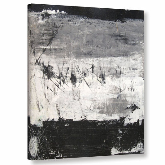 Modern Black and White Abstract Canvas Art