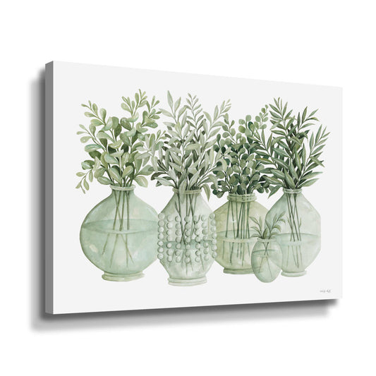 Elegant Sage Botanical Canvas Art for Modern Home Decor