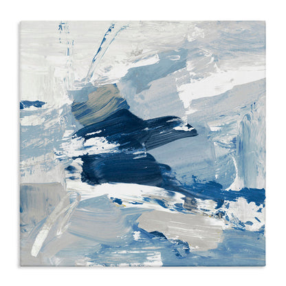 Elegant Abstract Blue Oil Painting for Contemporary Home Decor