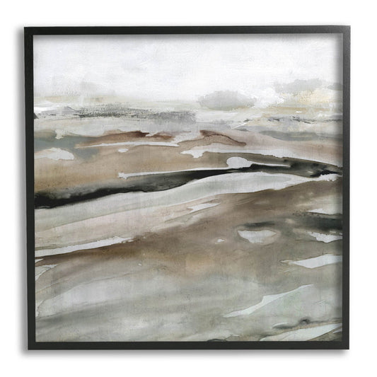 Muted Abstract Landscape Oil Painting