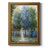 Serene Afternoon Light Oil Painting of Vibrant Trees in Nature