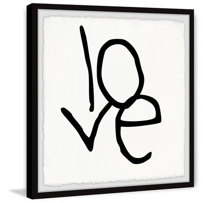 Love Art Print - Modern Minimalist Oil Painting for Home Decor