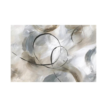 Abstract Circles and Swirls - Modern Oil Painting for Contemporary Decor