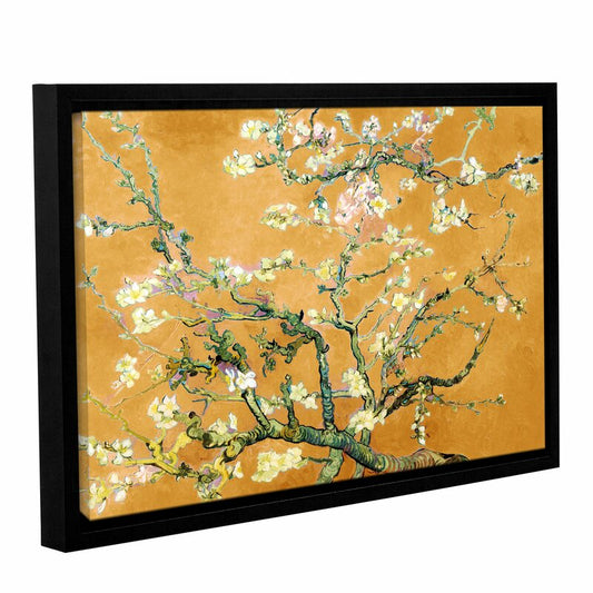 Vincent Van Gogh Almond Blossom in Bright Marigold - Stunning Floral Oil Painting