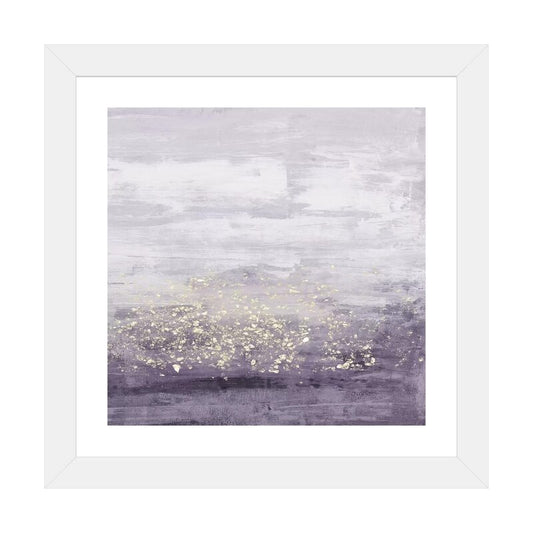 Elegant Amethyst Glitter Abstract Oil Painting for Modern Home Decor