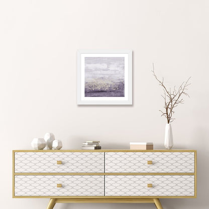 Elegant Amethyst Glitter Abstract Oil Painting for Modern Home Decor