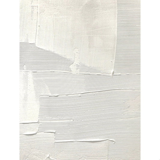 Textured White Abstract Oil Painting for Modern Home Décor