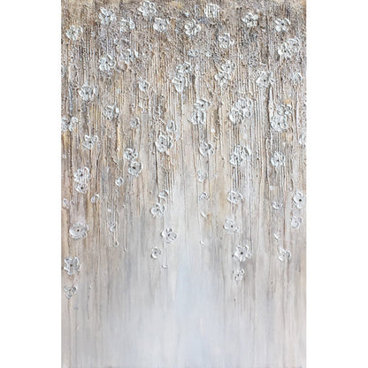 Elegant Floral Abstract Oil Painting for Sophisticated Home Décor