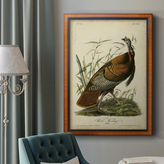Elegant Wild Turkey Bird Oil Painting for Nature and Animal Lovers