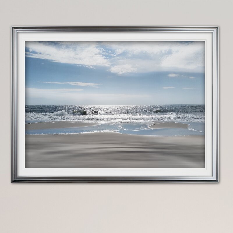Serene Ocean Waves at Sunset - Tranquil Beach Oil Painting for Coastal Decor