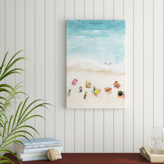 Vibrant Beach Scene Painting