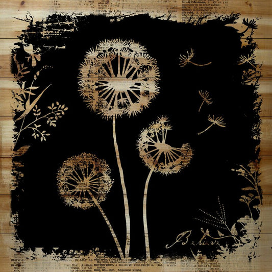 Enchanting Dandelion Dreams - Beautiful Floral Oil Painting Art