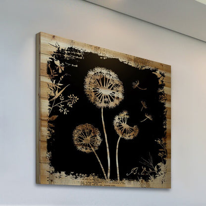 Enchanting Dandelion Dreams - Beautiful Floral Oil Painting Art