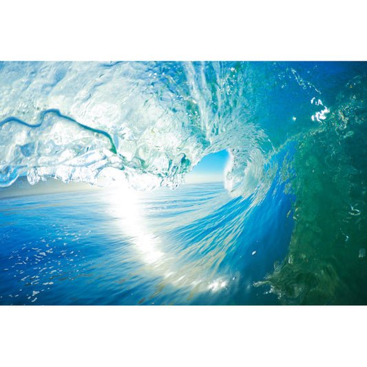 Stunning Blue Ocean Wave Oil Painting for Coastal Decor and Beach Lovers