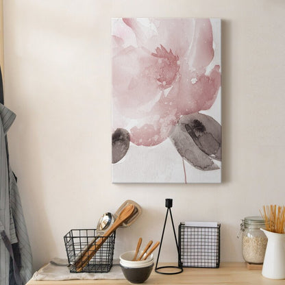 Elegant Blush Floral Oil Painting for Modern Home Decor