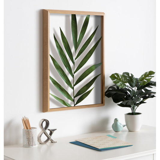 Elegant Botanical Oil Painting of Tropical Leaves for Modern Home Decor