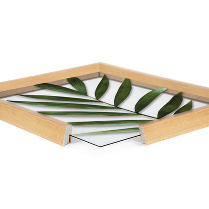 Elegant Botanical Oil Painting of Tropical Leaves for Modern Home Decor