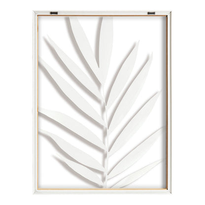 Elegant Botanical Oil Painting of Tropical Leaves for Modern Home Decor