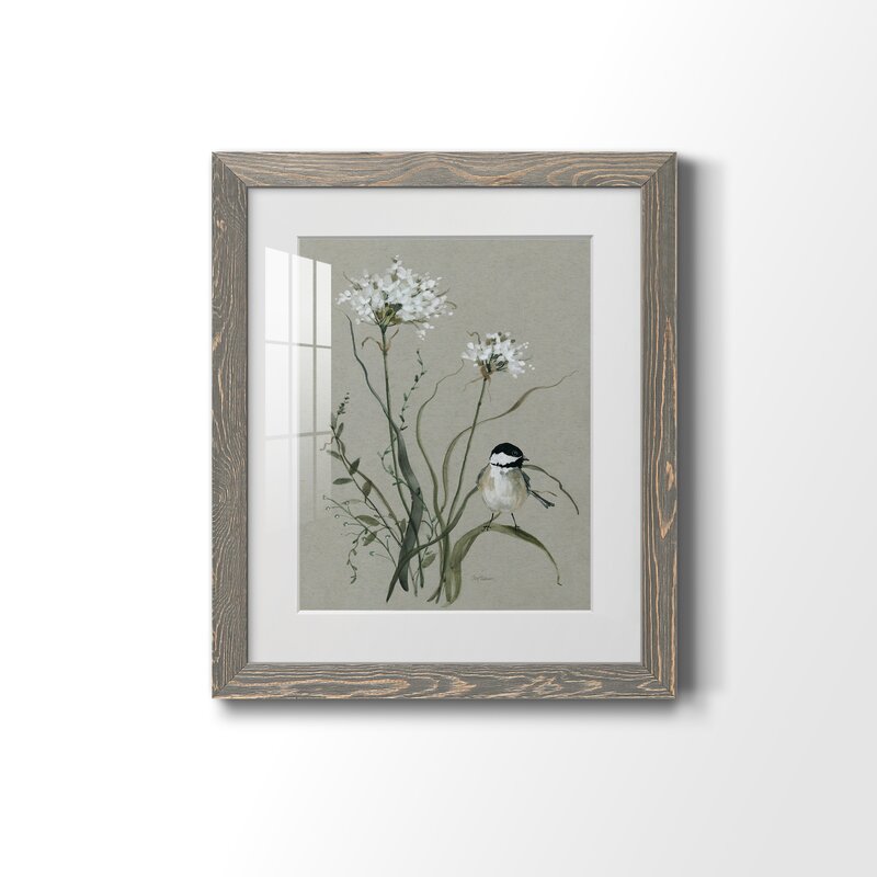 Charming Bird and Floral Oil Painting for Elegant Home Decor