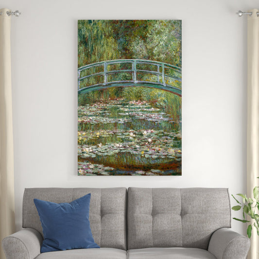 Monet’s Serene Bridge Over Water Lilies - Classic Oil Painting Print