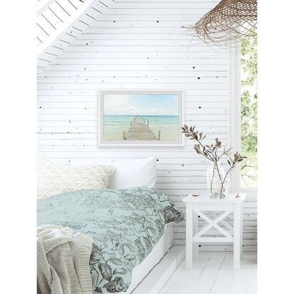 Serene Coastal Pathway Oil Painting for Tranquil Home D√©cor