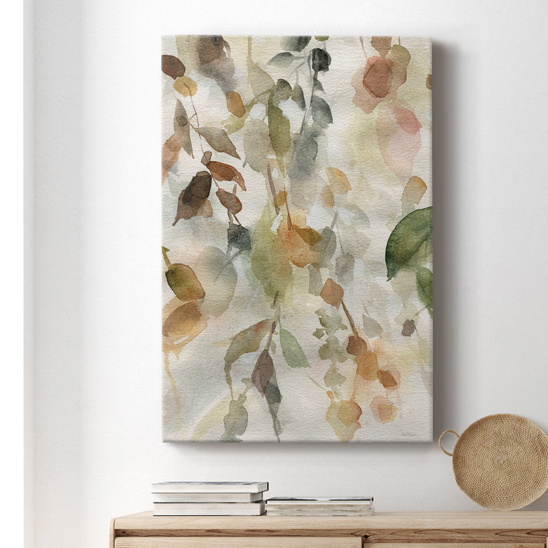 Serene Abstract Nature Oil Painting for Tranquil Home Decor