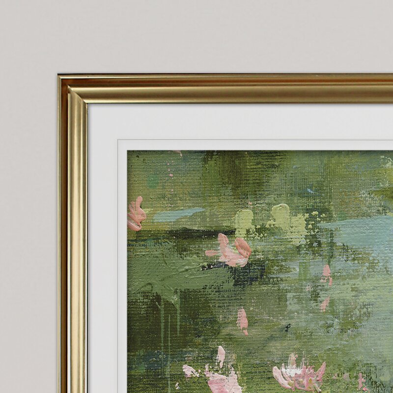 Tranquil Celadon Waterlilies Oil Painting for Serene Home Décor