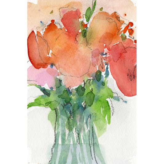 Vibrant Floral Art Print - Cheerful Bouquet