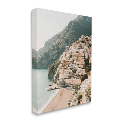 Charming Cinque Terre Coastal Village Oil Painting