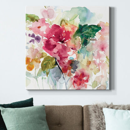 Vibrant Citrus Floral Abstract Oil Painting for Brightening Your Space