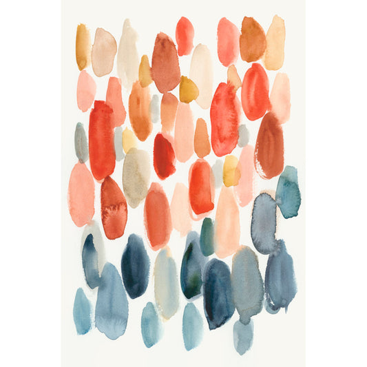 Vibrant Citrus Abstract Oil Painting